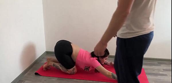  Girl Facefuck and Hard Fucking Personal Trainer - Pussy Licking
